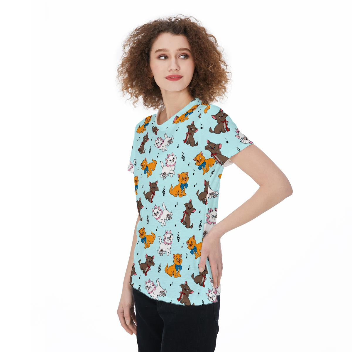 Aqua Cats Women‘s t-Shirt|210GSM