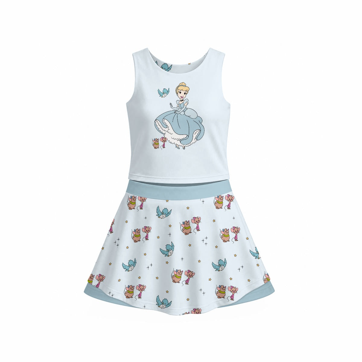 Cindy & Friends Girl's Sports Tank & Skort Set