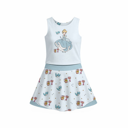 Cindy & Friends Girl's Sports Tank & Skort Set