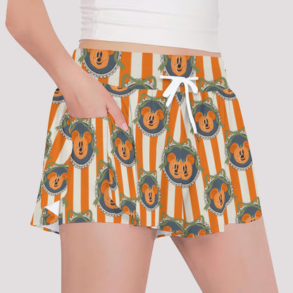 Pumpkin MM Trellis [orange stripe] Girls' Sports Culottes