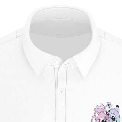 Friendly Aliens Men's Stretch Collar Polo Shirt
