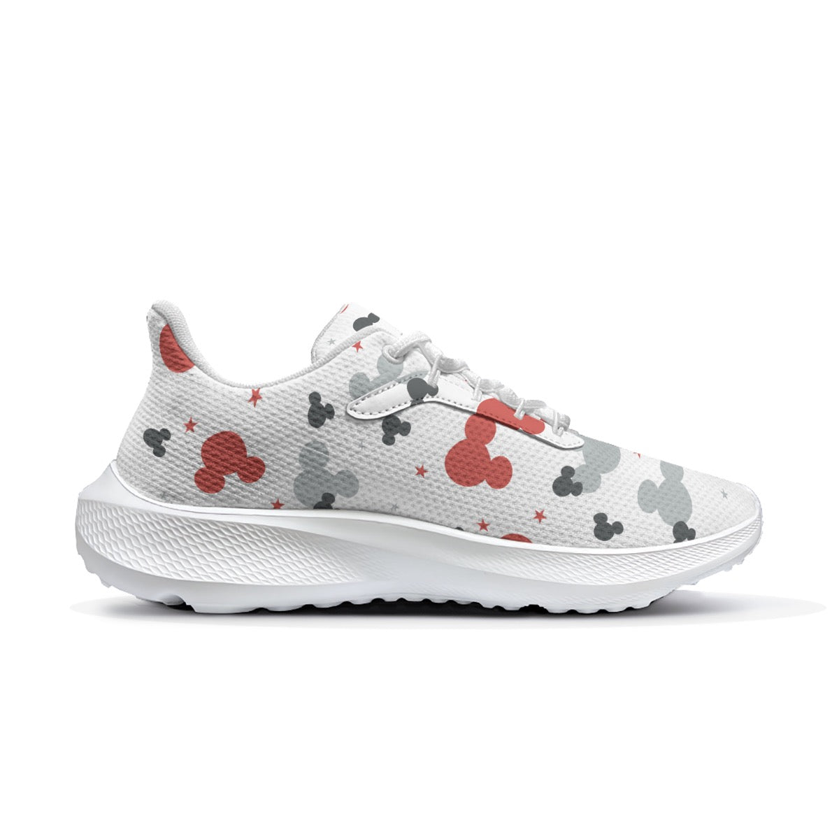 Red & Gray MM Women's Road Running Shoes