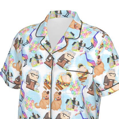 Up Women's Pajama Set With Short Sleeve