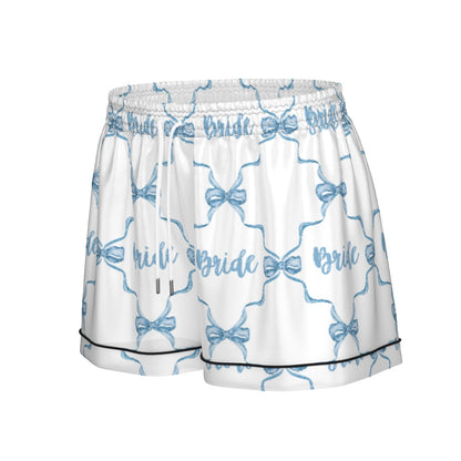 Bride [white] Women's Pajama Set With Short Sleeve