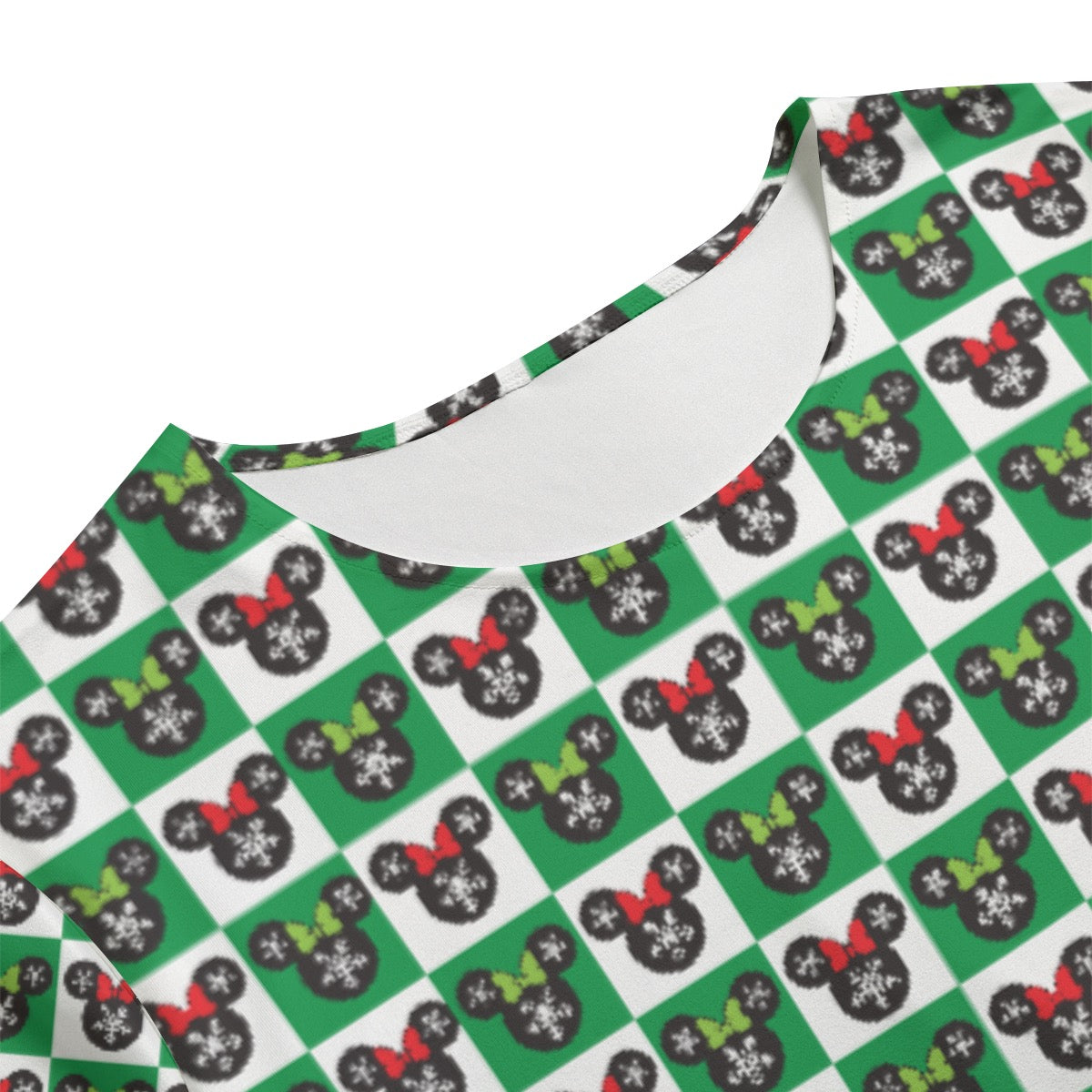 Minnie Christmas Check Women's T-shirt Set With Short Sleeve