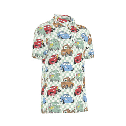 Cars Men's Stretch Collar Polo Shirt