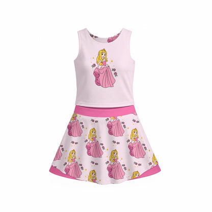 The Sleeping Princess Girl's Sports Tank & Skort Set