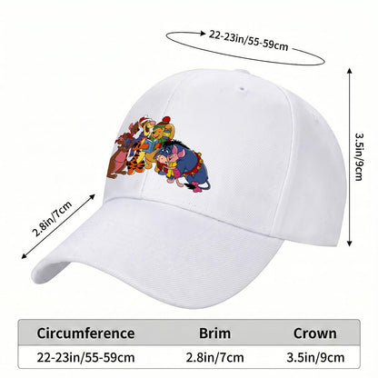 Festive Winnie and Friends Curved Brim Baseball Cap