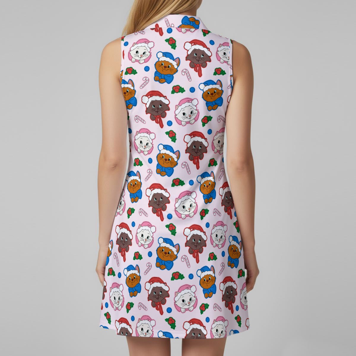 Christmas Cats [pink] Women’s Sports Dress Set
