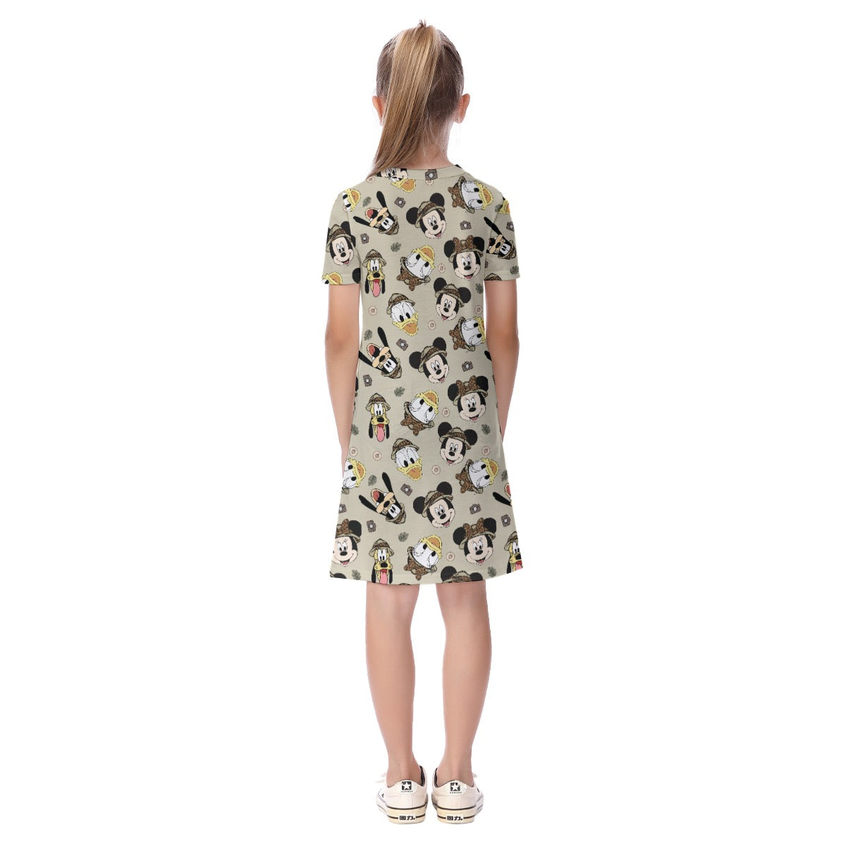 Safari Faces Kid's Short Sleeve Dress