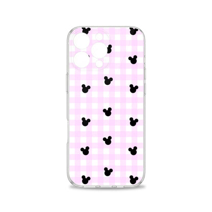 Bright Pink Gingham iPhone 16 Series Mobile Phone Case