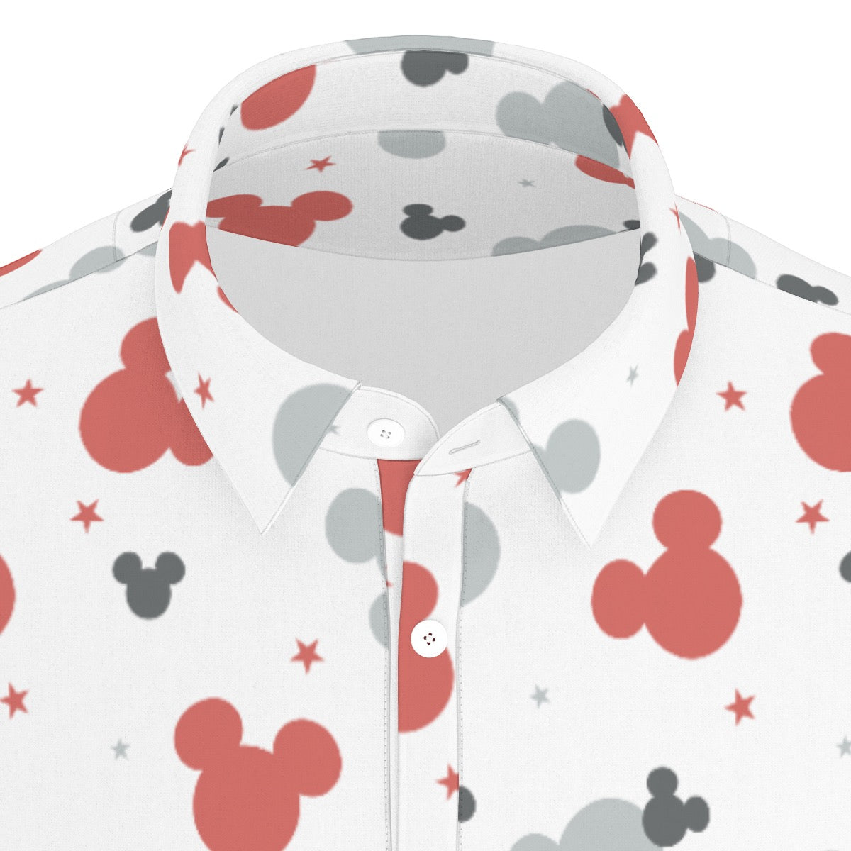 Red & Gray MM Men's Stretch Collar Polo Shirt