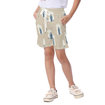 Khaki Beach Houses & Boards  Kid's Beach Shorts