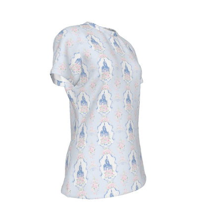 Grandmillenial Castle Women's Round T-Shirt|210GSM