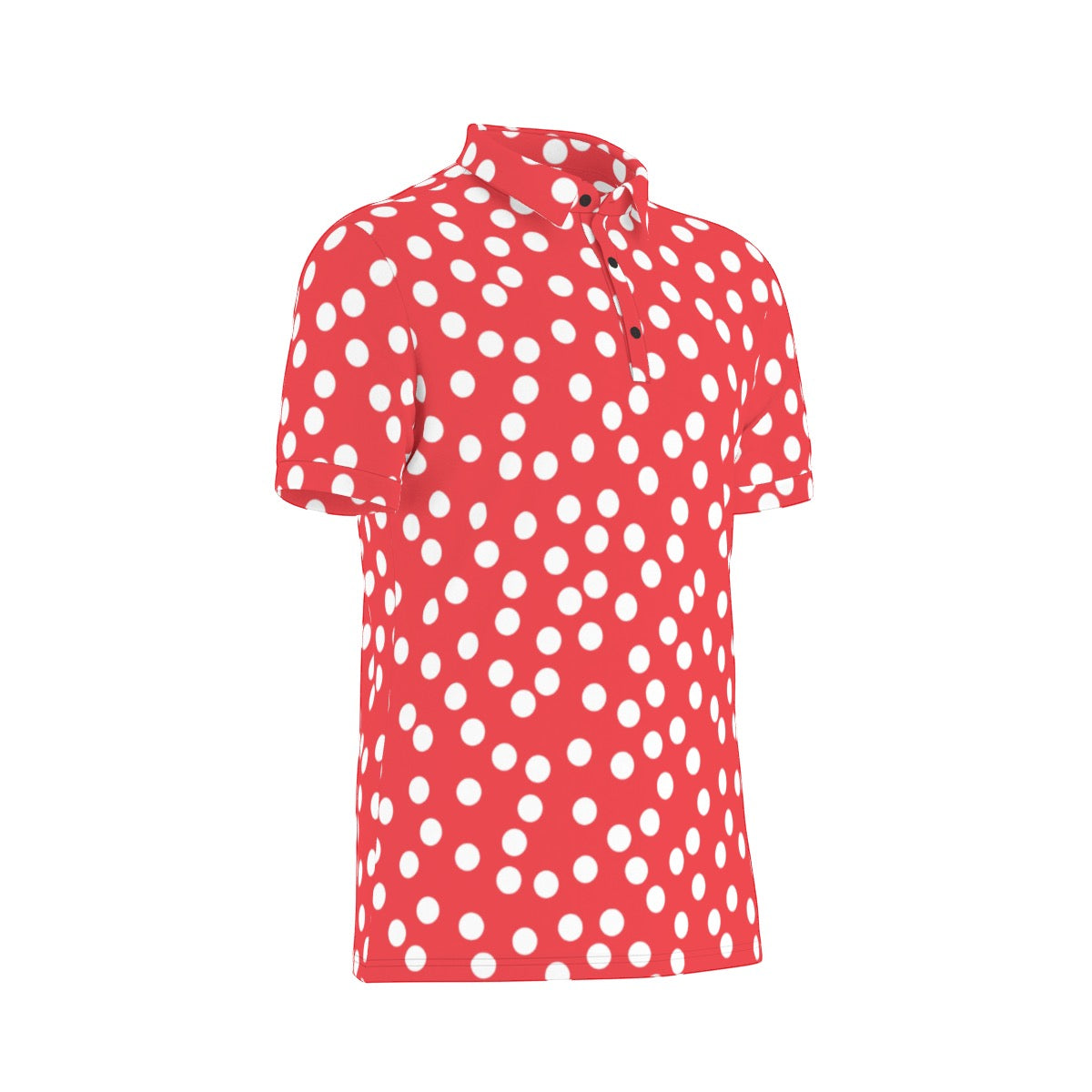 Dots Men's Stretch Collar Polo Shirt