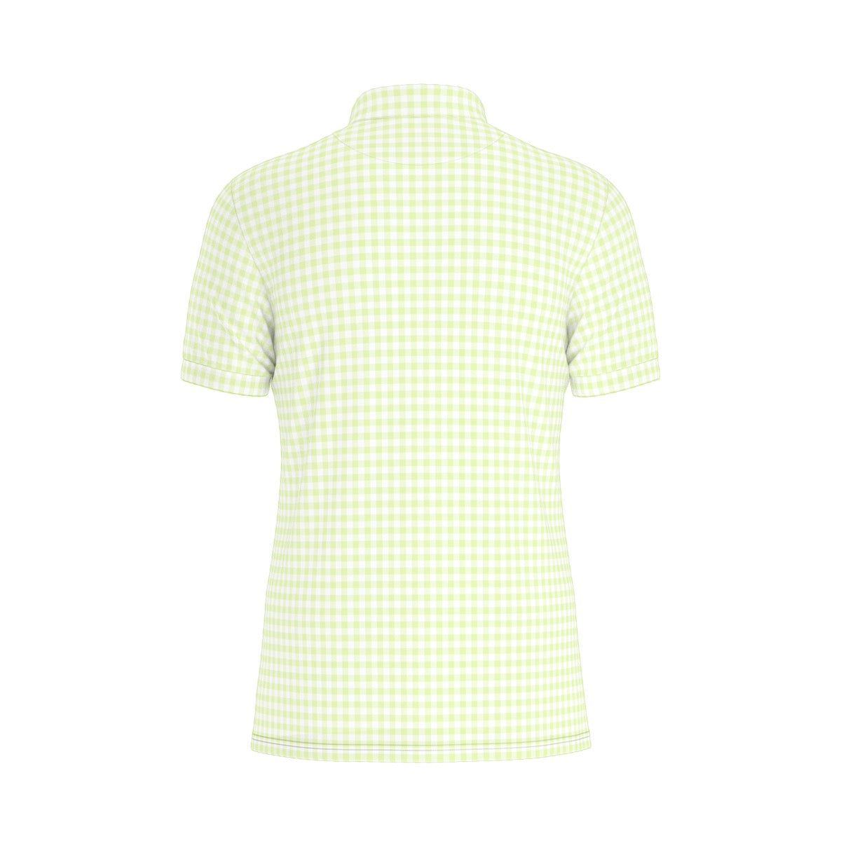 Coco Gingham Men's Stretch Collar Polo Shirt