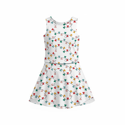 MM Christmas Lights Girl's Sports Tank & Skort Set