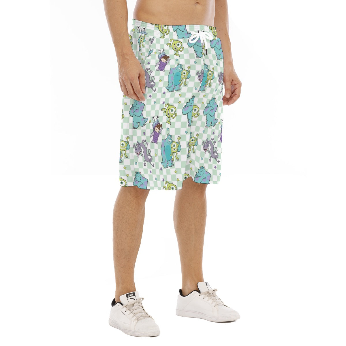 Monsters Men's Tether Loose Shorts With Pocket