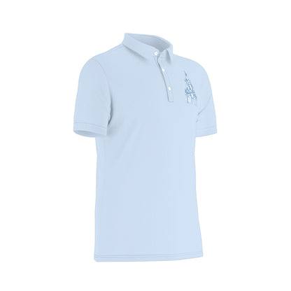 Blue Castle Men's Stretch Collar Polo Shirt