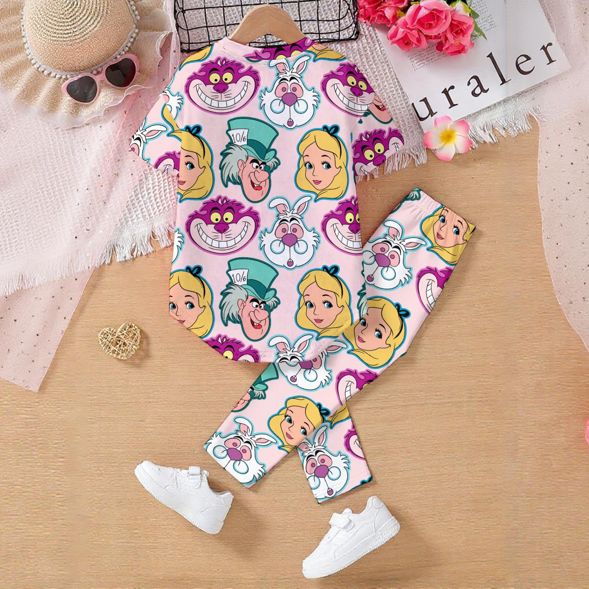 Pink Alice Kids' Casual Top and Pants Set