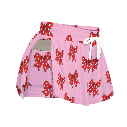 Minnie's Bows Women's Sport Skorts With Pocket