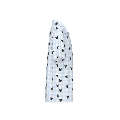 Blue Gingham Boys Polo Collar Jersey |210GSM