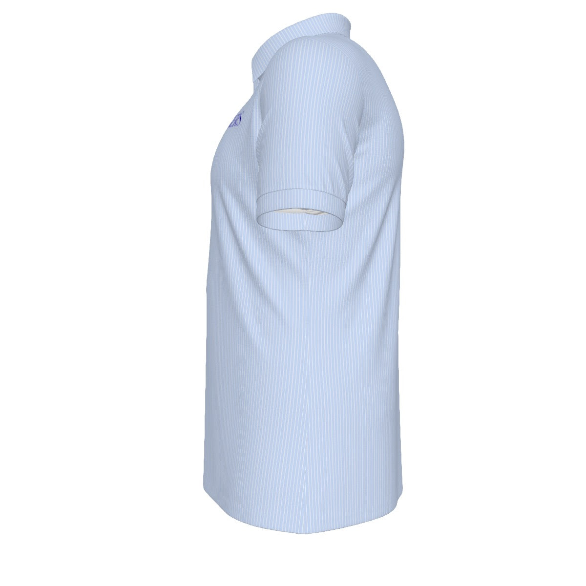 Blue Stripe Tigers Men's Stretch Collar Polo Shirt