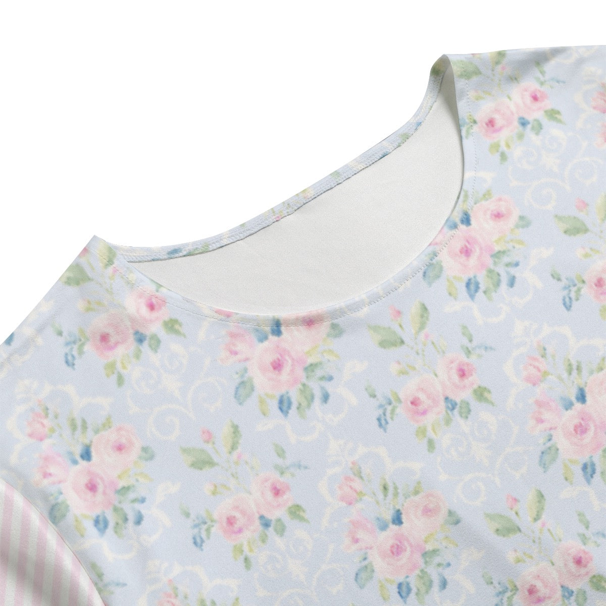 Rose Women's T-shirt Set With Short Sleeve