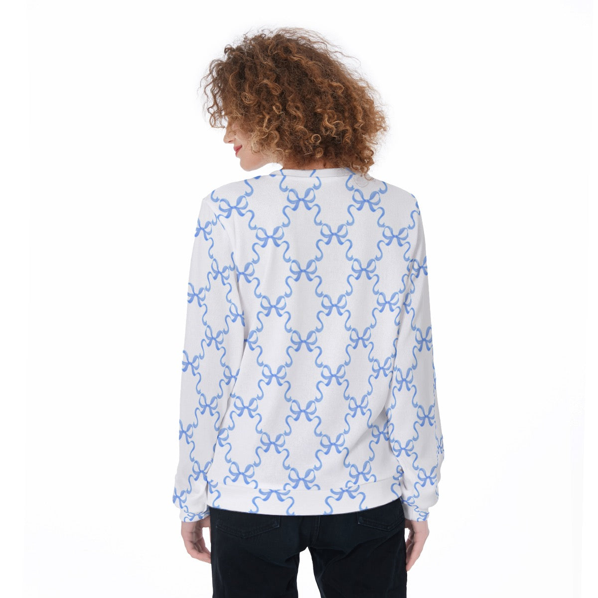 Blue Bow Women's Sweater