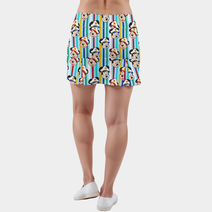 Merry Time Sailors Women's  Active Skort With Inner Shorts