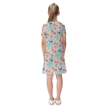 Pink Toys Kid's Short Sleeve Dress