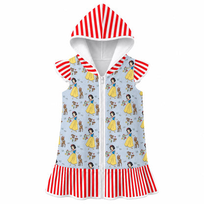 The Fairest One of All Girls' Hooded Beach Cover-Up