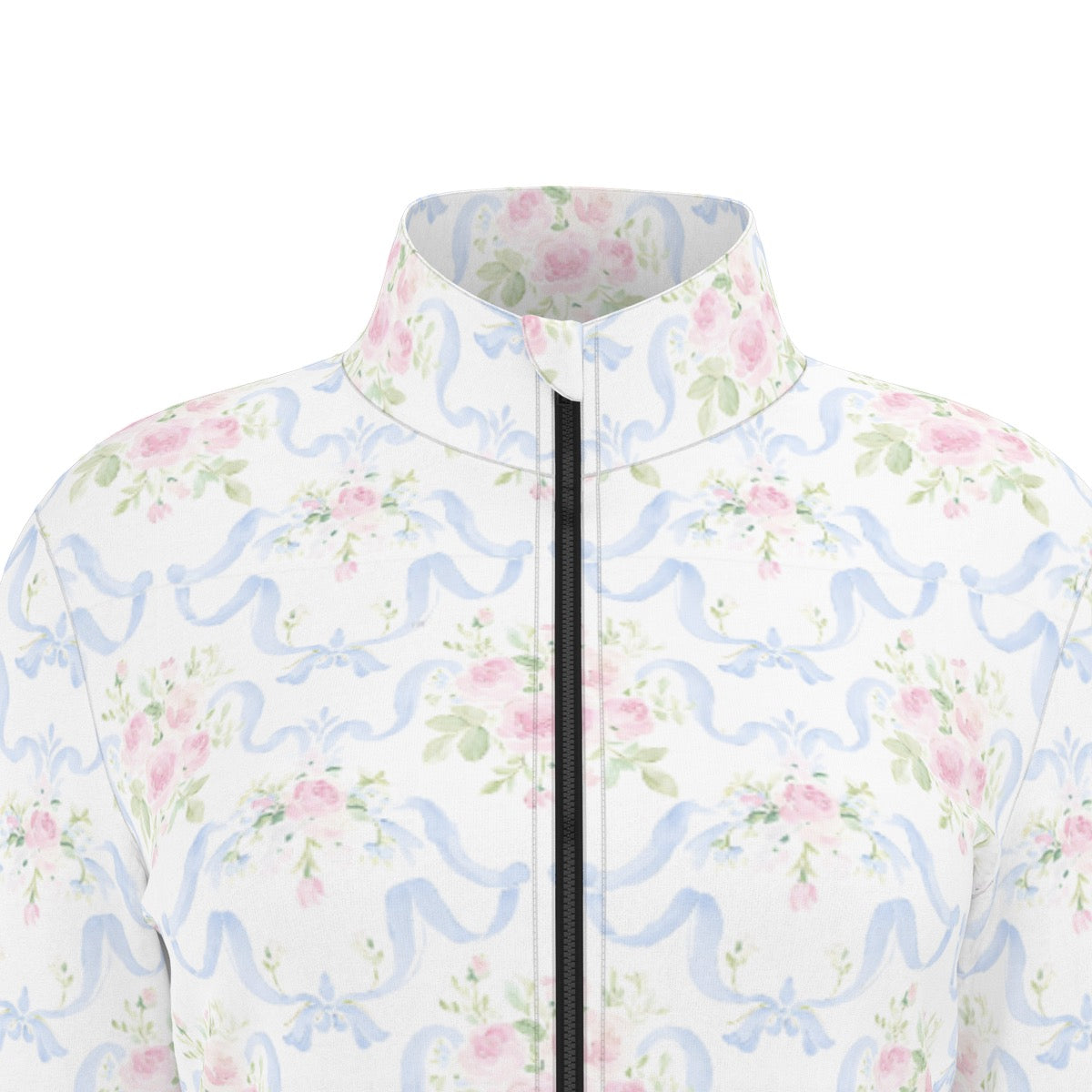 Grandmillenial Ribbon Women's Long Sleeve Thumbhole Jacket