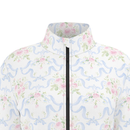 Grandmillenial Ribbon Women's Long Sleeve Thumbhole Jacket