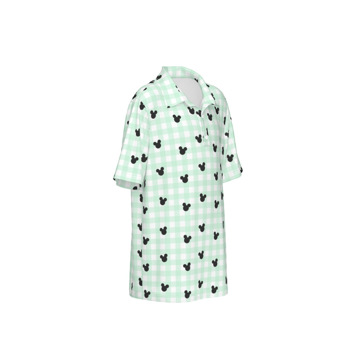 Green Gingham Boys Polo Collar Jersey |210GSM
