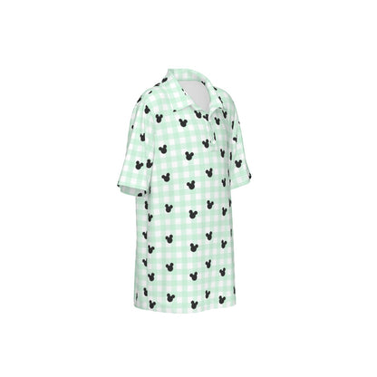 Green Gingham Boys Polo Collar Jersey |210GSM