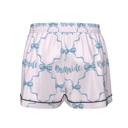 Bride [pink] Women's Pajama Set With Short Sleeve