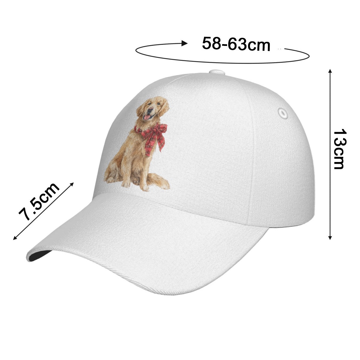 Golden Retriever 2 Peaked Cap
