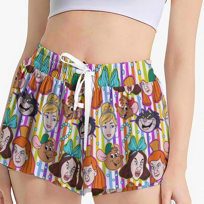 Striped Cindy Women's Sport Skorts With Pocket