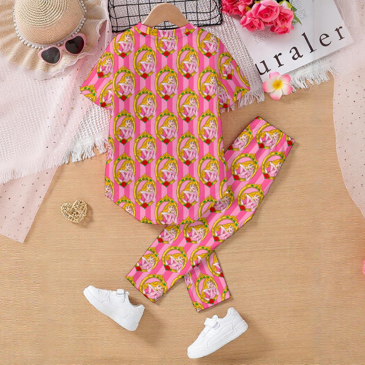 Striped Briar Frame Kids' Casual Top and Pants Set
