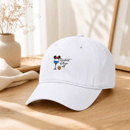 Drunkest of Them All Embroidered Soft-Crown Flat Cap