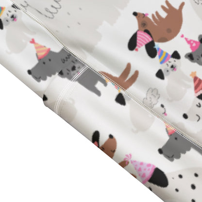 Party Pups Functional Women's Yoga Leggings With Side Pockets