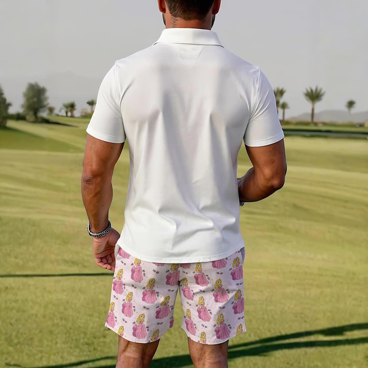 The Sleeping Princess Men's Polo Sportswear Set