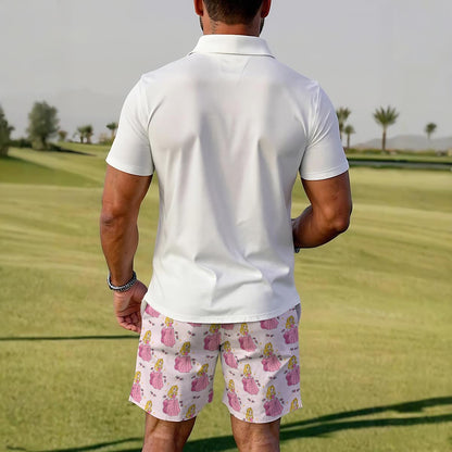 The Sleeping Princess Men's Polo Sportswear Set