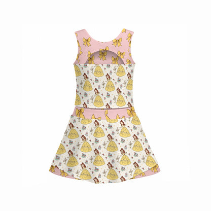 The Beautiful Princess & Belle’s Bows Women's Sports Tank & Skort Set