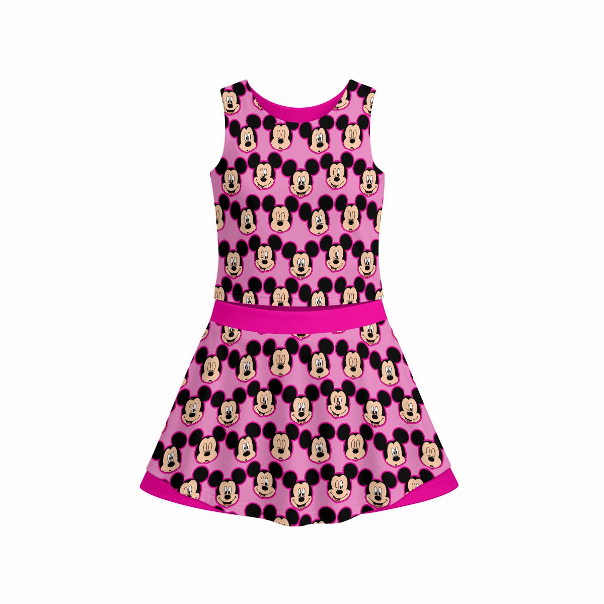 Pink MM Women's Sports Tank & Skort Set