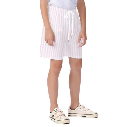 Rose Stripe Kid's Beach Shorts
