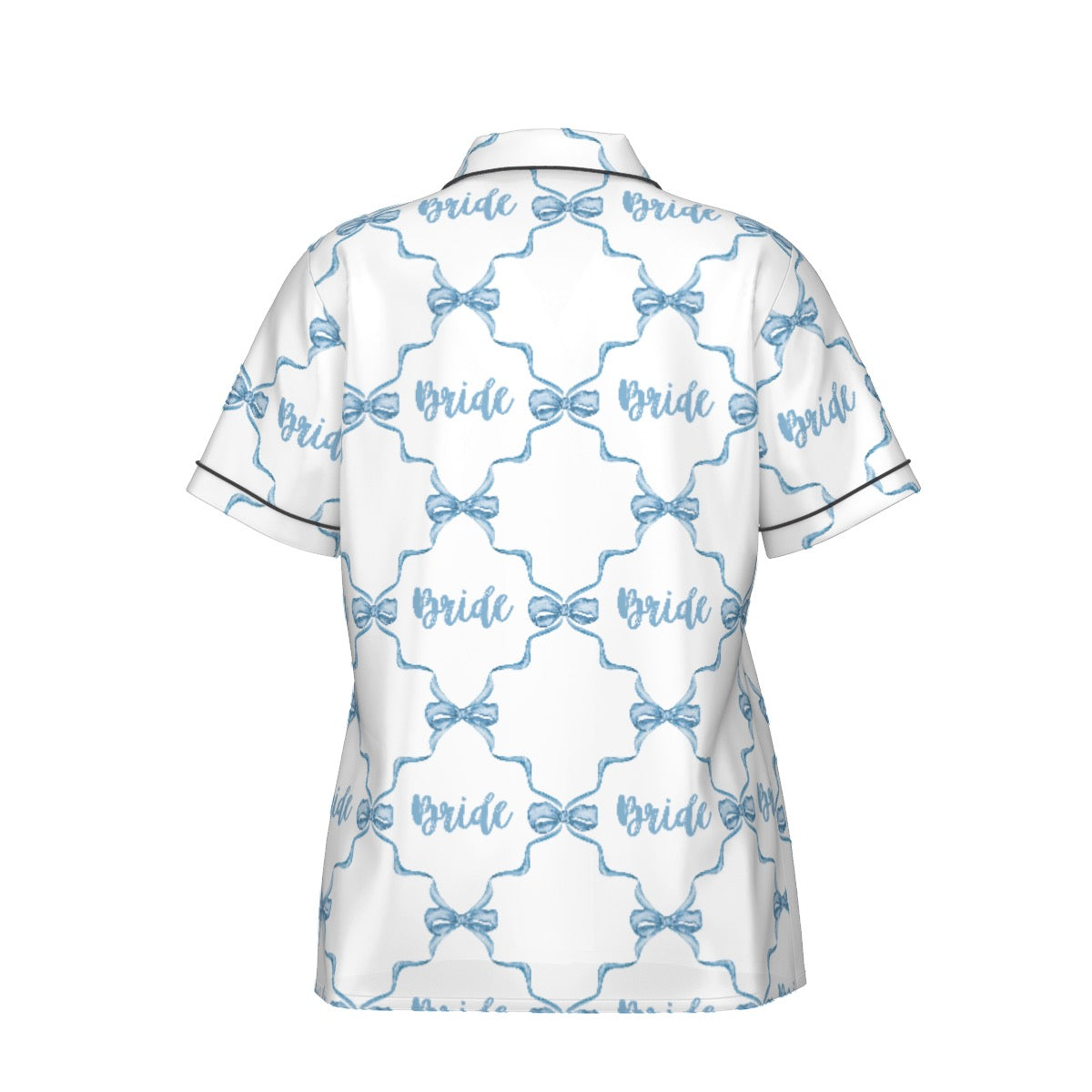 Bride [white] Women's Pajama Set With Short Sleeve