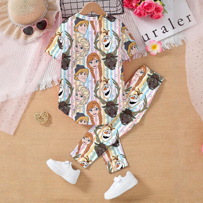 Striped Sisters & Friends Kids' Casual Top and Pants Set