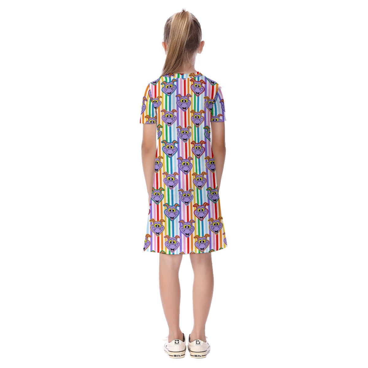 Striped Figgy Kid's Short Sleeve Dress